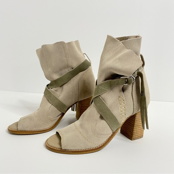 Diba True New Kicks Open Toe Bootie Size 7 - Picture 2 of 11